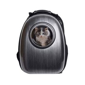 Travel Portable Breathable Pets Carrier Backpack (Color: Black)